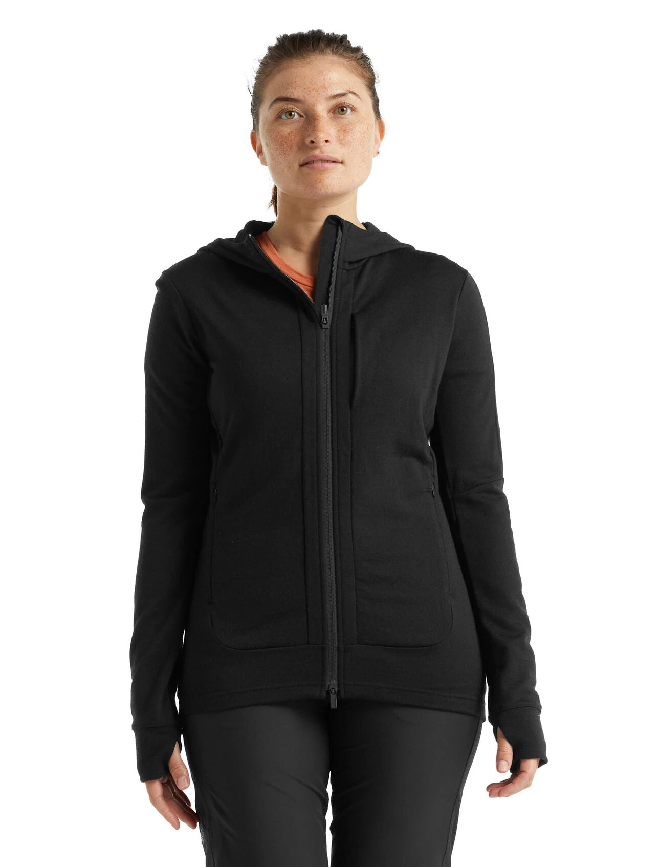 Icebreaker Quantum III LS Zip Hood Dame - Bilde 6