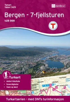 Bergen - 7-Fjellsturen 1:25 000