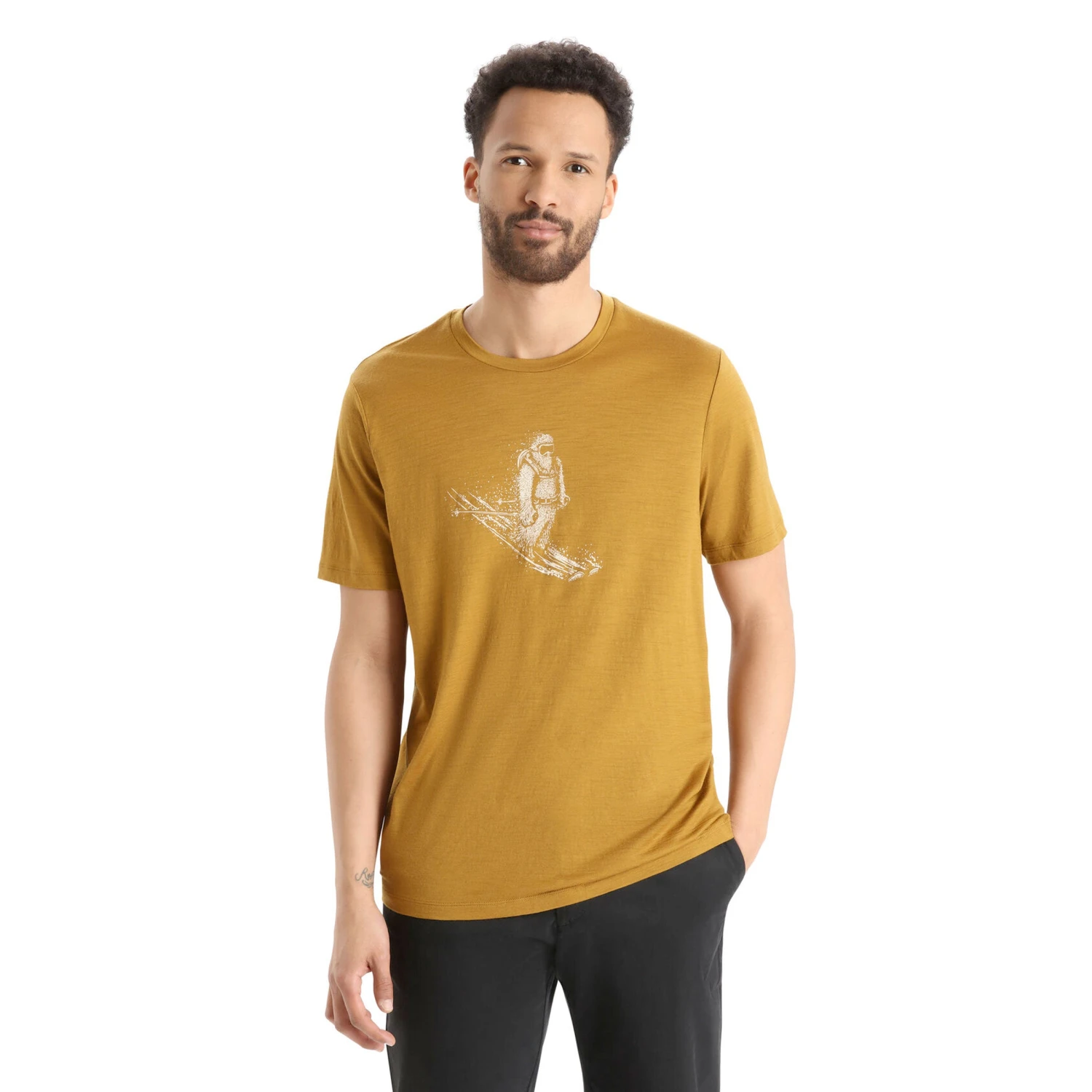 Icebreaker Tech Lite II SS T-skjorte (Herre) - Skiing Yeti - Bilde 2