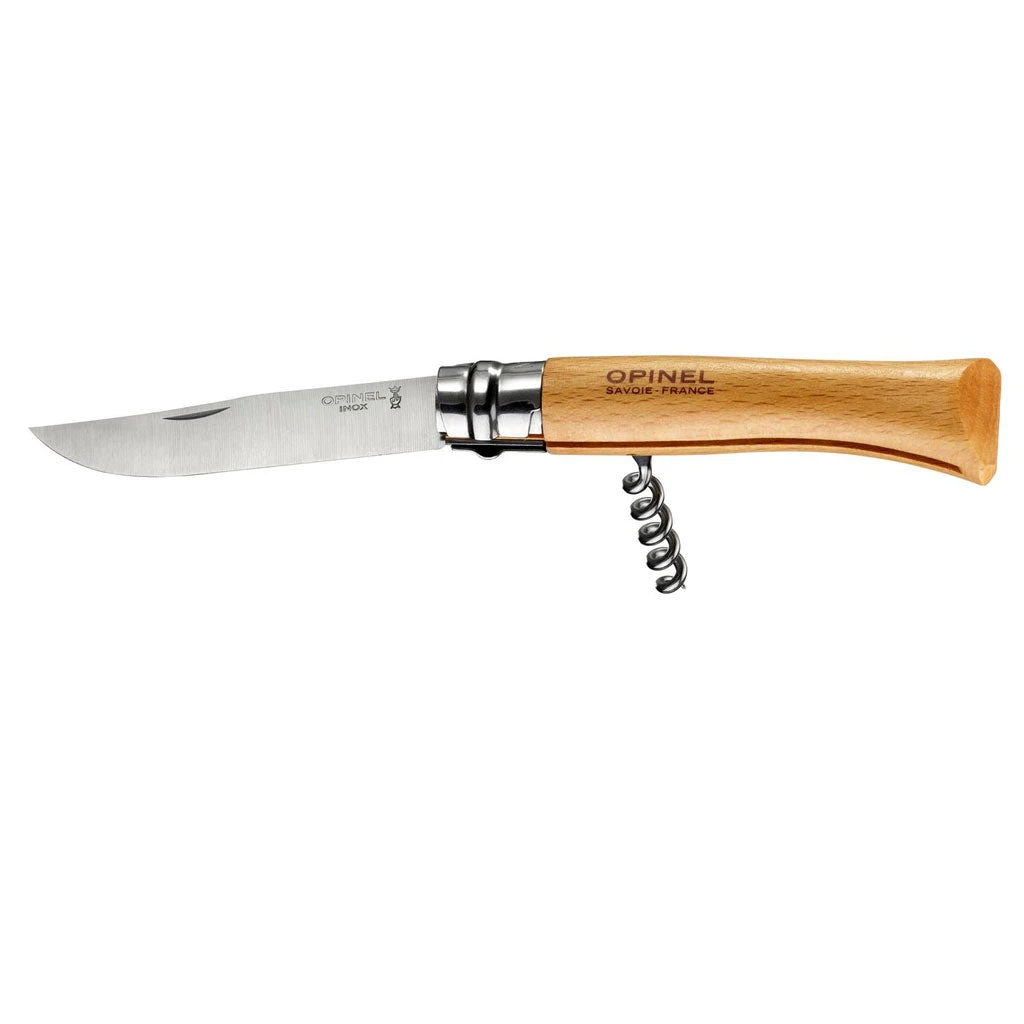 Opinel N°10 Lommekniv M/ Korketrekker