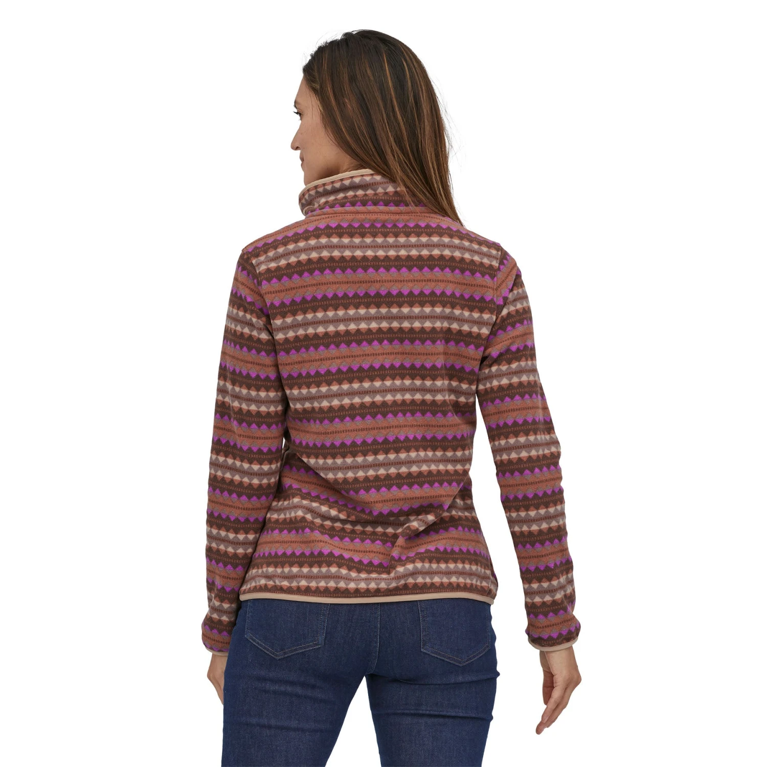 Patagonia Micro D Snap-T Pullover Dame (Sisu Brown) - Bilde 3