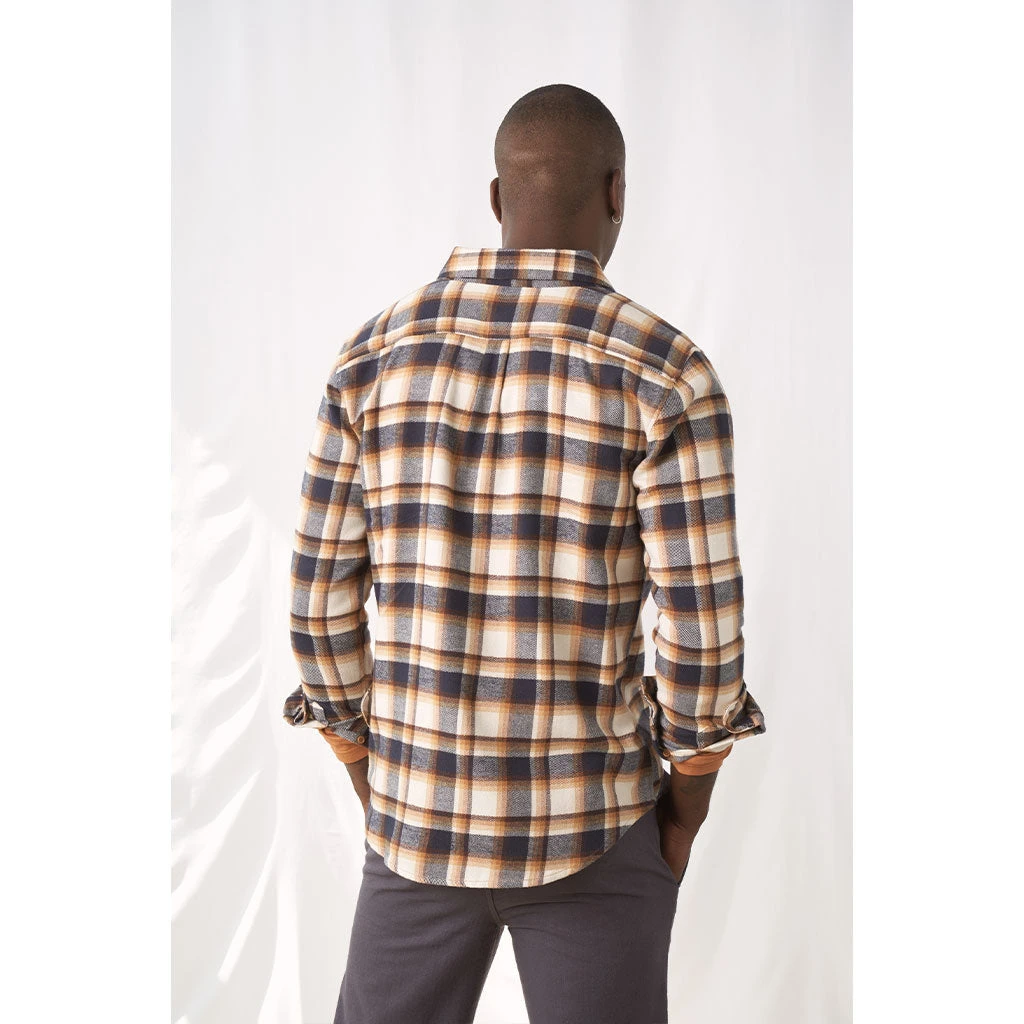 United By Blue Responsible Flanellskjorte - Egret (Herre) - Bilde 3