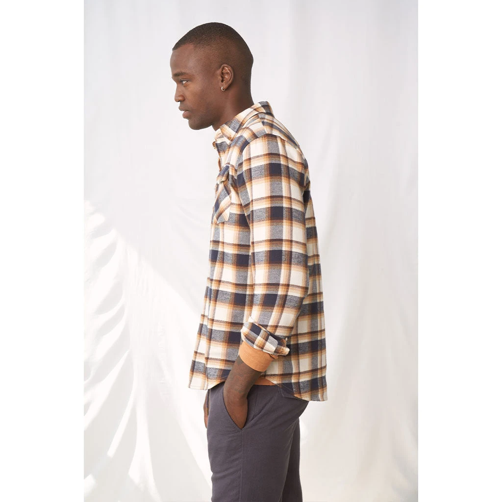 United By Blue Responsible Flanellskjorte - Egret (Herre) - Bilde 4