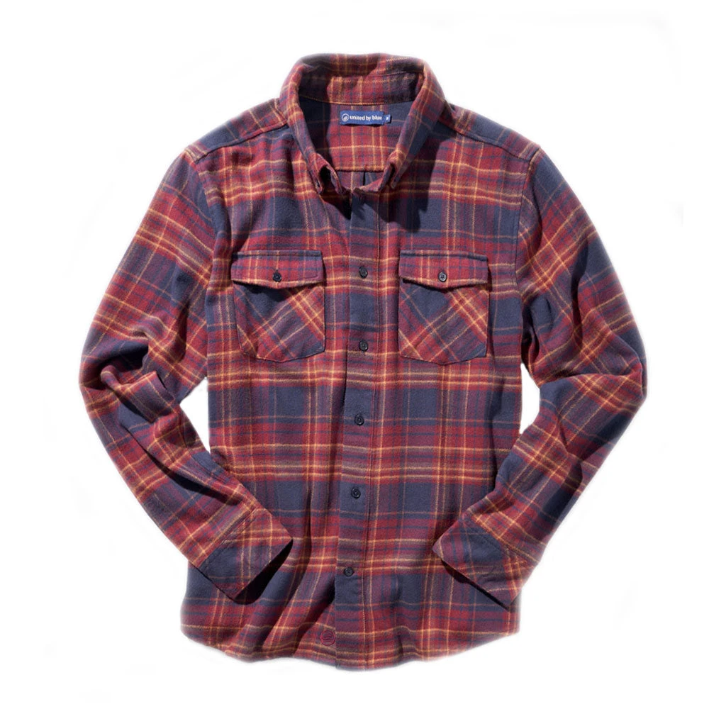 United By Blue Responsible Flanellskjorte - Merlot (Herre) - Bilde 2